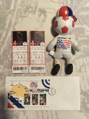 World Cup Soccer 1994 Mascot And First Day Of Issue Stamp's